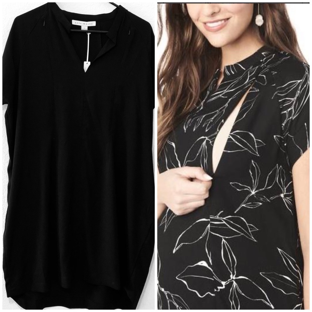 NWT Loyal Hana The Cybelle Maternity Nursing Shirt Dress